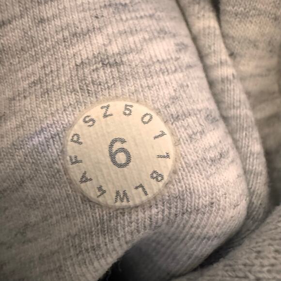 Lululemon Scuba Hoodie Cotton Full Zip Fleece in "Heathered Vapor" Gray Size 6 - Picture 14 of 14